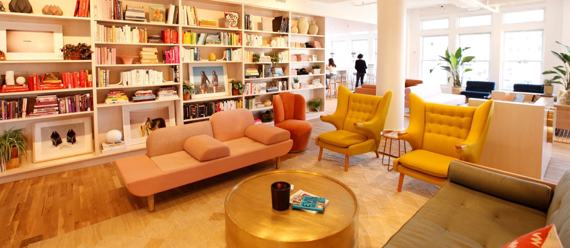 The Wing: Co-Working, gestaltet von Pentagram